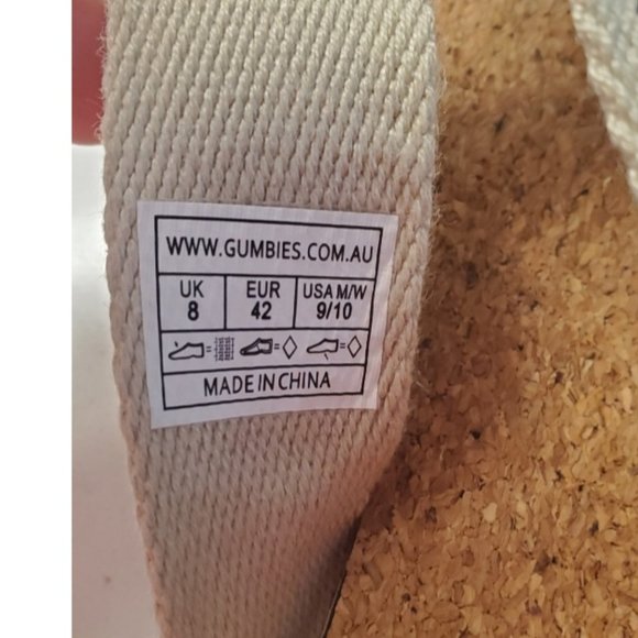 GUMBLES  Beach Hike Cork Flip-Flops Black - Picture 7 of 8